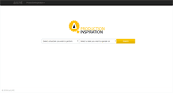Desktop Screenshot of productioninspiration.com